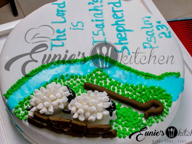 Isaiah's scripture birthday Cake